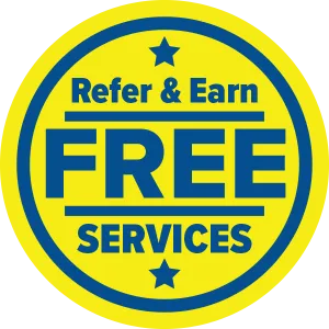 Refer and Earn Free Services Badge