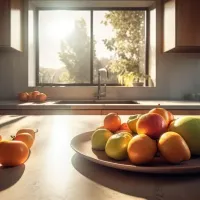 fruit bowl in the kitchen susceptible to gnats