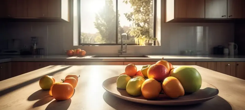 fruit bowl in the kitchen susceptible to gnats